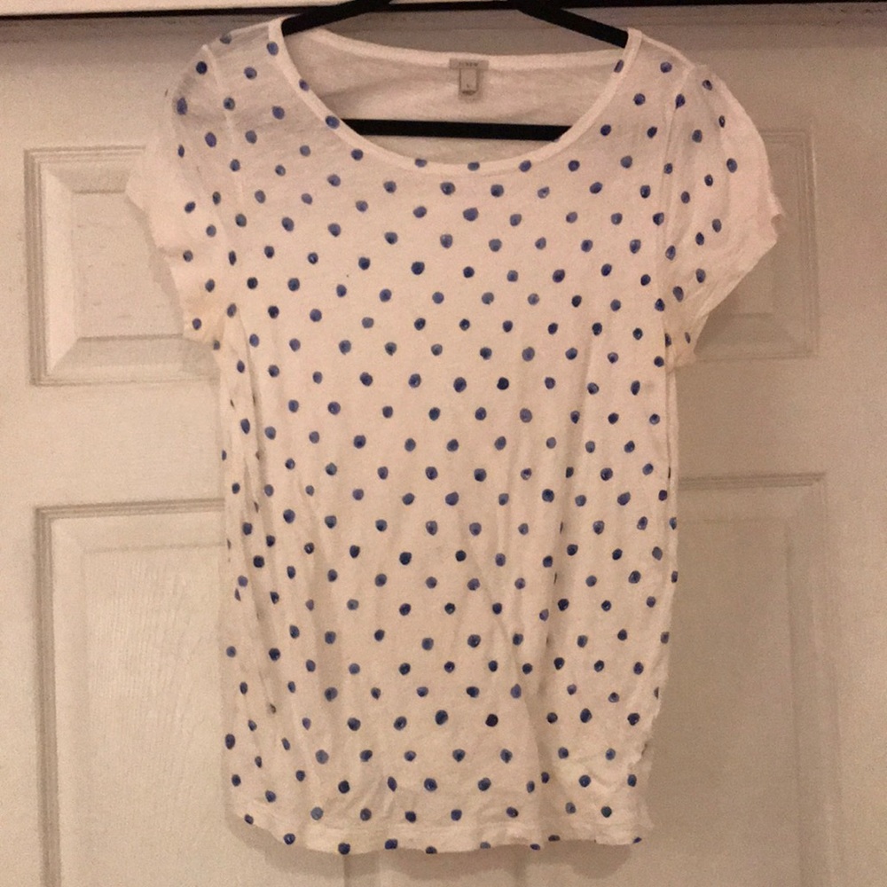 Jcrew polka dot T-shirt